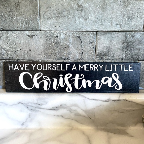 Other - Hand Painted Wood Christmas Sign
